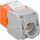 Modul Keystone RJ45 Wentronic Goobay CAT 6a, UTP, 500MHz, portokalli e bardhë