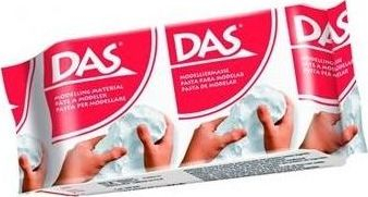 Argjilë modeluese DAS Air Hardening, 150g, e bardhë