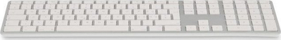 Tastierë LMP USB Keyboard 110 taste, me kabllo, 2x USB, gri