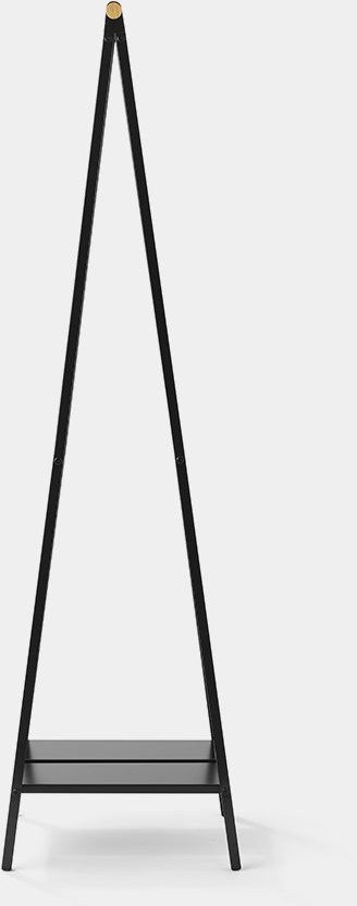 Varesë rrobash Brabantia Linn Compact, me raft, e zezë