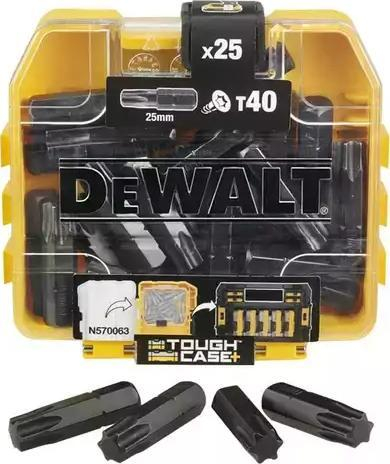 Set bitash kaçavide DeWALT EXTREME DT70559T, TORX T40, 25mm, 25 copë