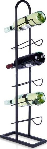 Raft vere Loft, për 6 shishe, metal, i zi