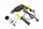 Set veglash WMC 59 pjesë, kaçavidë elektrike 750W, valixhe plastike, gri