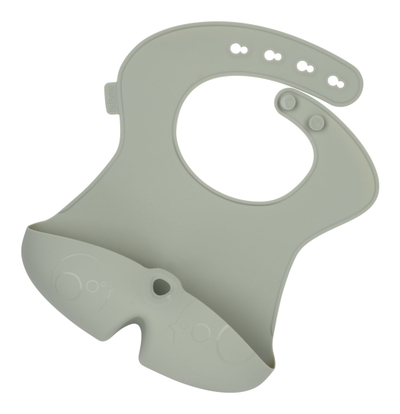 Babator silikoni b.box Silicone Bib, xhep kapës, i gjelbër sage