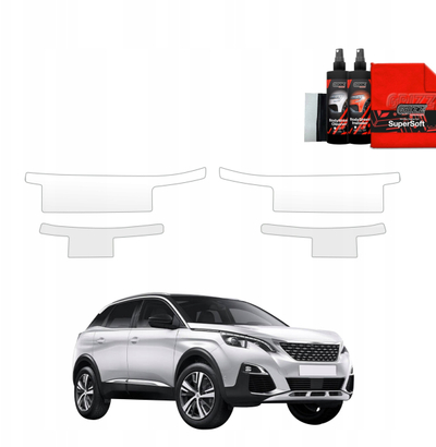 Заштитен филм за прагови GrizzGlass BodyShield Peugeot 3008, 2016-2024, сет 4 парчиња, проѕирен