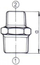 Lidhës Odlewnia Zawiercie, 11/4" x 3/4", i zi