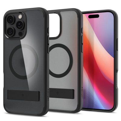 Kapak për iPhone 16 Pro Max Spigen Ultra Hybrid S MagSafe, i zi
