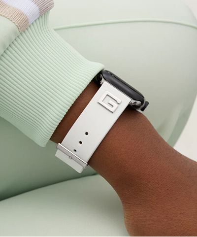 Rrip Guess CS2022S1, për Apple Watch, 38-41 mm, i bardhë