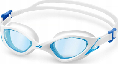 Syze noti Aqua-Speed Serenity, lente të errëta, Anti Fog UV, të bardha blu