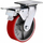 Rrotë rrotulluese me frena Haushalt 51337608, 150mm, kapacitet 300kg, e kuqe