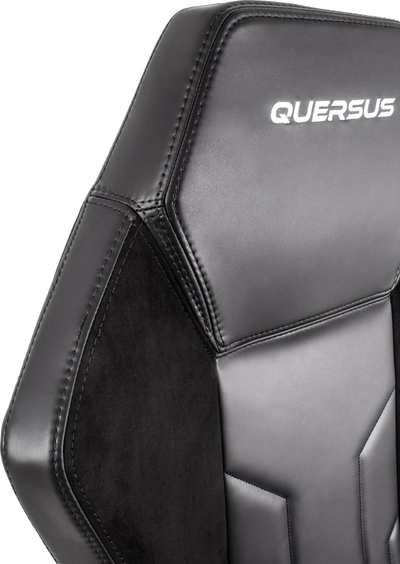 Гејминг столче Quersus VAOS 2.2 Diamond Black, механизам SYNCHRO, алуминиумска основа, црна