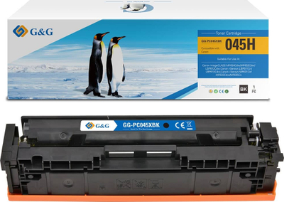 Тонер G&amp;G компатибилен со Canon 045H, 2800 страници, црн