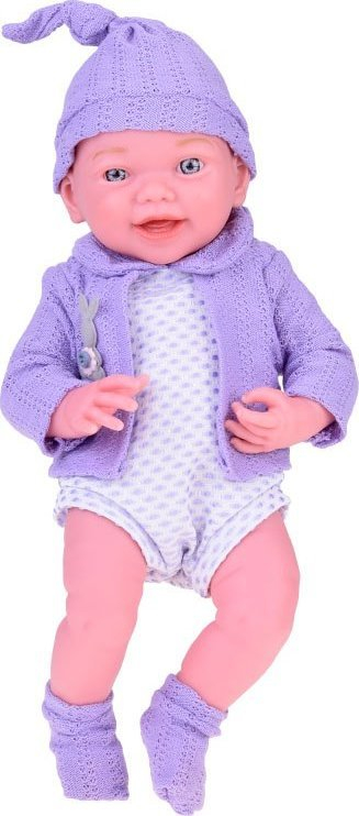 Kukull Yokomisiad Smiling Baby Doll ZA5321, 40cm, me jumpser vjollcë