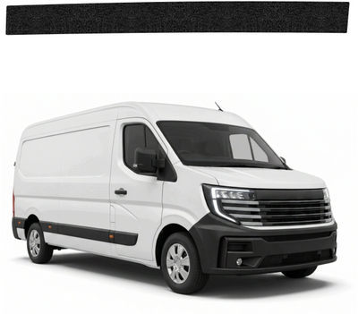 Veshje mbrojtëse GrizzGlass HeavyDuty Black, për pragun e djathtë të derës së ngarkesës, Nissan Interstar-e 3, 0.8 mm, e zezë