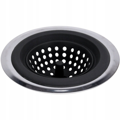 Филтер за мијалник EH Excellent Houseware, силикон, дијаметар 13 cm, црн