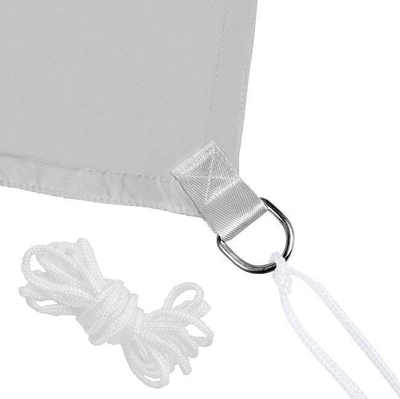 Çadër trekëndore për hije Sun, 3.0 x 3.0 x 3.0 m, 90% hijëzim, gri