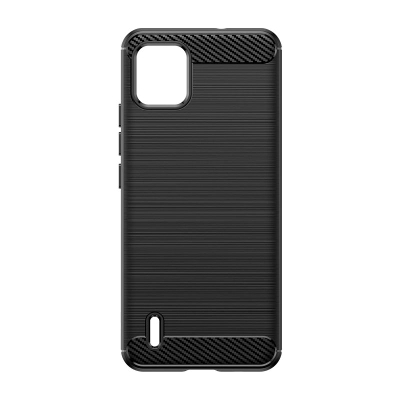 Këllëf telefoni Reinforced Carbon për Nokia C110, TPU, antirrëshqitës, i zi