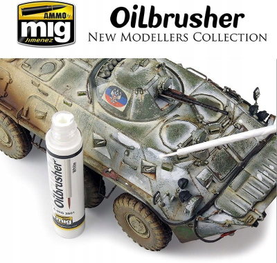 Bojë vaji për modele Ammo by Mig Oilbrusher Sky Blue, 10ml, blu e çelët, a.MIG-3528