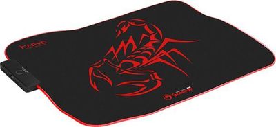 Mauspad Marvo MG08 RGB, M, i kuq