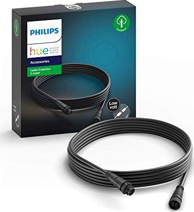Kabllo zgjatëse Philips Hue Calla, 5m, për jashtë, e zezë