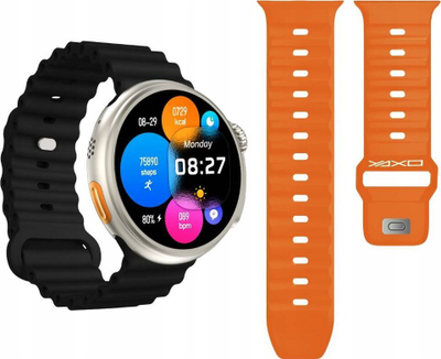 Smartwatch Yaxo Oxnard, trup titanium, i fortë ndaj goditjeve, i zi