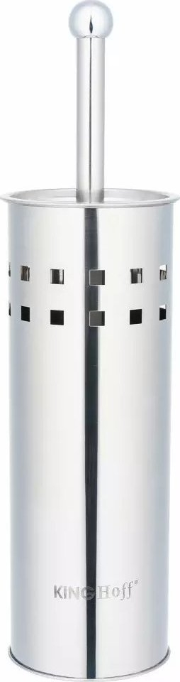 Furçë tualeti KingHoff KH-3220, me enë çelik inox, argjendtë