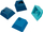Keycaps GPBT Ocean V2, set PBT, layout gjerman DE, oqean blu