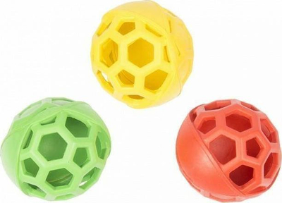 Lodër për qen Duvo+ Geometric Rugby Ball 7cm, latex, me shumë ngjyra