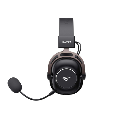 Kufje gaming Havit H2002YG, pa tela 2.4G edhe me Bluetooth, ngjyrë e zezë okër