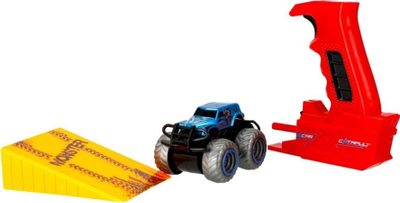 Set lodër makinë off-road Mega Creative 498686, lëshues pistolete, rampë, shumëngjyrësh