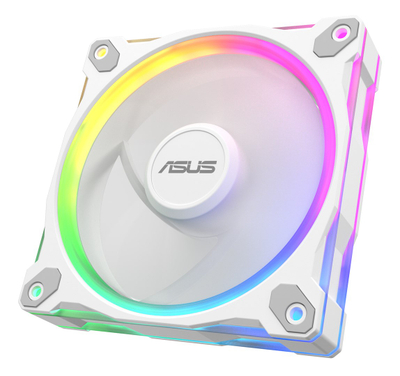 Ventilator kase ASUS Prime MR120, 120mm, ARGB, i bardhë, set 3 copë