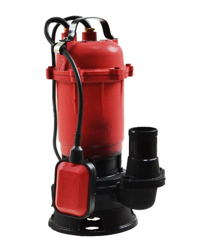 Потопна пумпа AWTOOLS Dirty Water, 850W, со сечка и пловок, црвена
