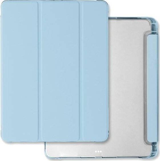 Mbulesë Mercury Clear Back Cover për iPad Pro 11 2024, me mbajtës Apple Pencil, blu e çelët