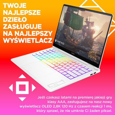 Laptop HP OMEN 14-fb0030nw, 14", Intel 185H, 32 GB RAM, 1 TB SSD, NVIDIA GeForce RTX 4070, i bardhë