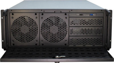 Kabinet serveri Inter-Tech IPC 4U-4129L, rack 4U, metalik, argjendtë