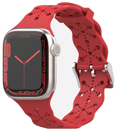 Rrip silikoni 4wrist për Apple Watch, i kuq