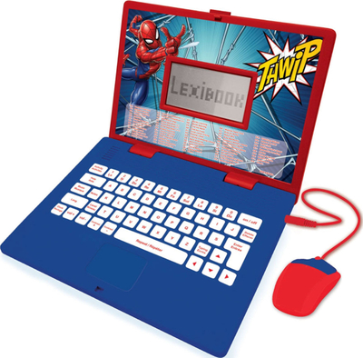 Laptop edukativ Lexibook Spider-Man JC598SPI21, shumë gjuhë, aktivitete mësimi, shumëngjyrësh