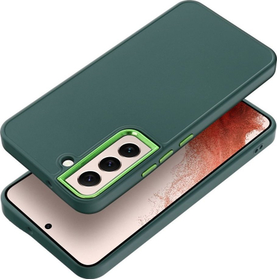 Kapak telefoni me kornizë Baseus për Samsung S22, sipërfaqe matte, xham mbrojtës, transparent