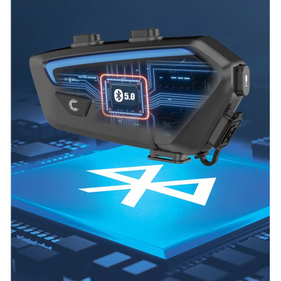 Interkom për motor FreedConn FX, Bluetooth 5.0, IP67, i zi