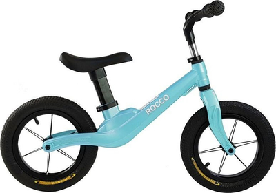 Biçikletë balancuese Lean Toys Rocco, rrota 12", kornizë magnezi, blu Candy