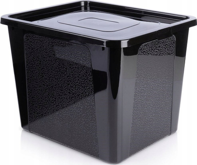Kuti ruajtjeje Vilde Storage Container, 30L, plastikë, e zezë