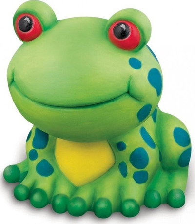 Set pikturimi 4M Garden Frog, bretkosë kopshti për me lye vetë, me ngjyra dhe furçë, shumëngjyrësh