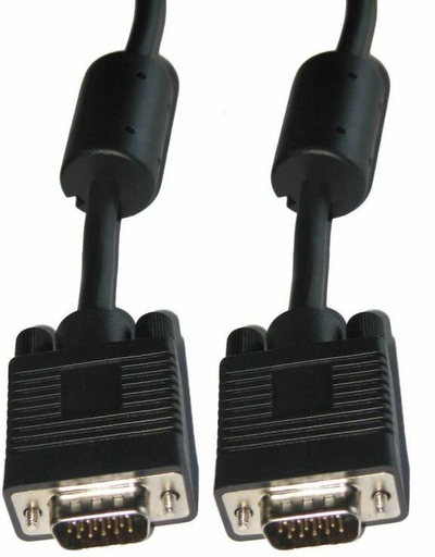 Kabllo VGA KPO3710-15, D-Sub mashkull mashkull, 1.5m, e zezë