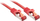 Kabllo rrjeti Lindy Patchcord (47360), Cat.6, S/FTP, 0.3m, e kuqe