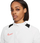 Bluzë sportive Nike Dri Fit Academy 21 W, me zinxhir 1/4, për goca, e bardhë me të zezë