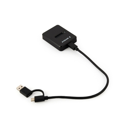 Stacion dokimi SSD Gembird ACC DOCK STATION USB C M.2 DD U3M2, për SATA dhe NVMe, i zi