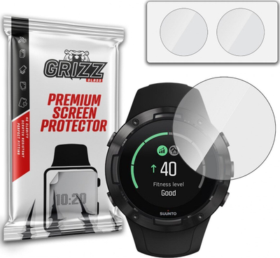 Xham mbrojtës hibrid GrizzGlass për Suunto 5, 2 copa, transparent