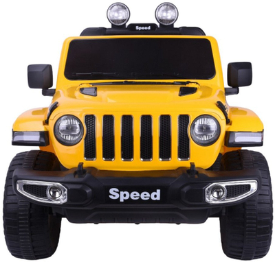 Makina elektrike për kalamaj Lean Toys FT-938, 4x4, 12V, e verdhë me shkëlqim