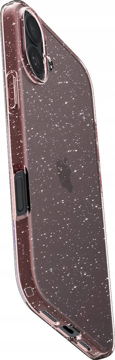 Maskë telefoni Spigen Liquid Crystal Glitter, për iPhone 16, TPU, rozë me shkëlqim