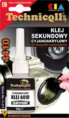 Ngjitës fleksibël TECHNICQLL Super Glue, 20g, universal, transparent
